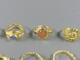 Ringar i silver, 5st, strl 65