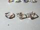 Ringar i silver, 10st, strl 49