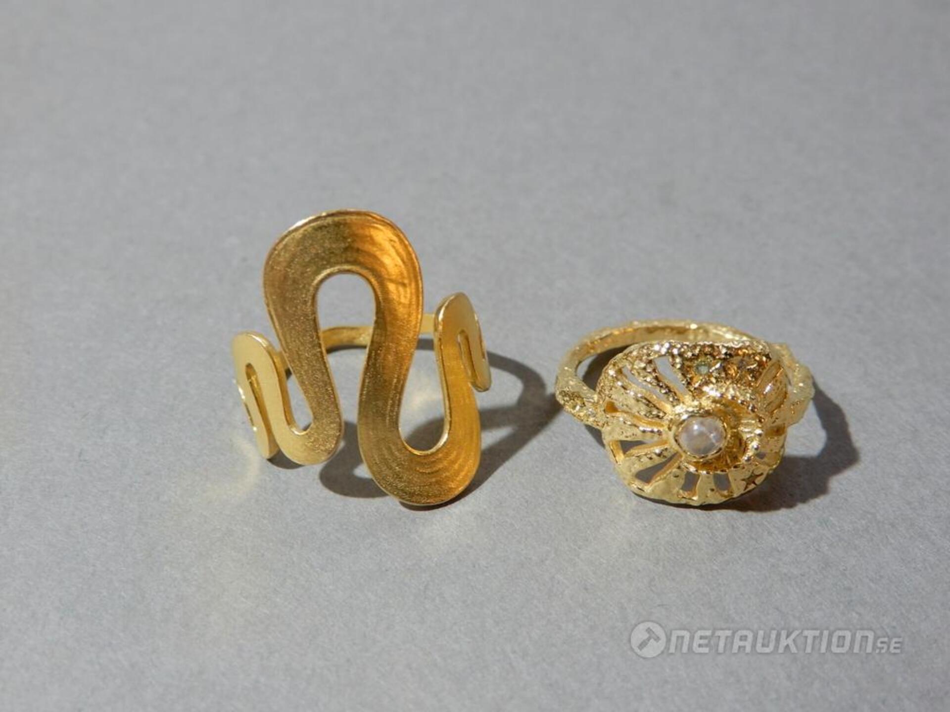 Netauktion Ringar i silver 10st, strl 51 — free download