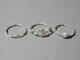 Ringar i silver 10st, strl 57