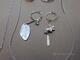 Silversmycken, 4 delar, ringar strl 53