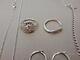 Silversmycken, 4 delar, ringar strl 53
