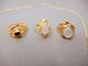 Silversmycken, 4 delar, ringar strl 55