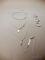 Silversmycken, 5 delar, ringar strl 49