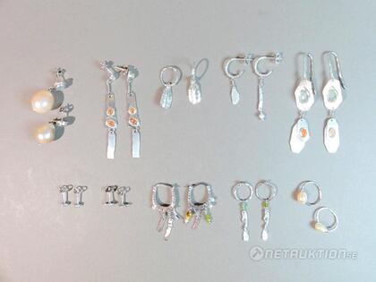 Örhängen i silver, 10 st Örhängen i silver, 10 st