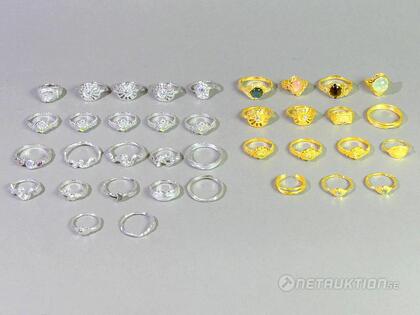 Ringar i silver, 37st Ringar i silver, 37st