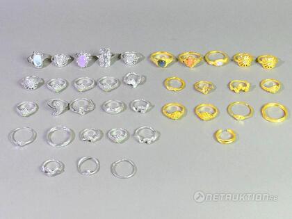 Ringar i silver, 25st Ringar i silver, 25st