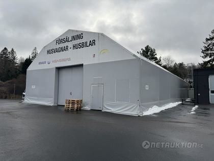 Tälthall med port, 550kvm - Hallbyggarna Jons