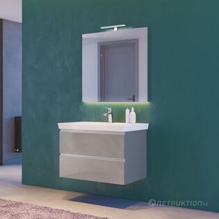 LED-belyst Badrumsspegel Victoria 80 cm Svart LED-belyst Badrumsspegel Victoria 80 cm Svart