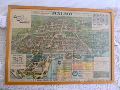 Karta, Baltiska utställningen i Malmö, 1914