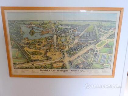 Karta, Baltiska utställningen i Malmö, 1914
