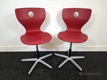 Stolar Panton, röd, 2st
