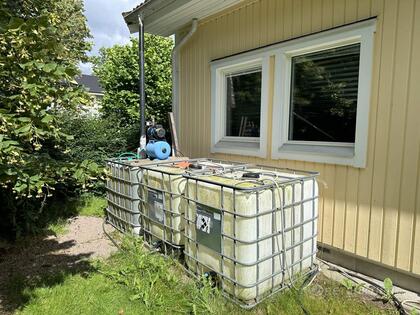 Vattenanläggning trädgård