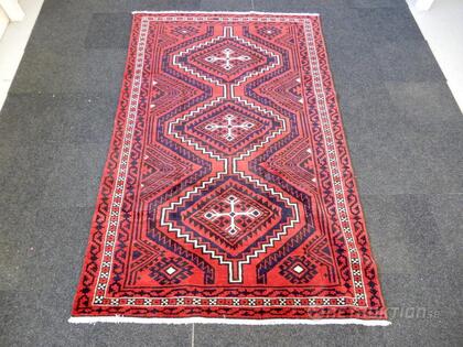 Handknuten matta, Kashgai, 132x220 cm