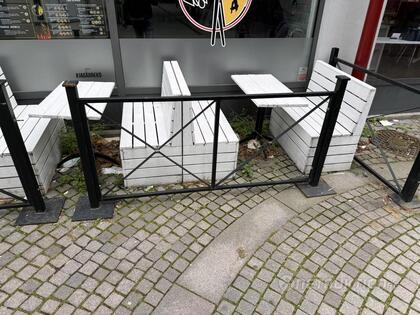 Staket till uteservering