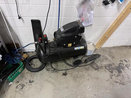 Kompressor och slangvinda