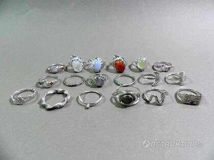 Ringar i silver 16st, strl 47