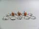 Ringar i silver 10st, strl 53