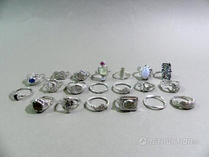 Ringar i silver 18st, strl 55