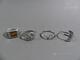 Ringar i silver 10st, strl 59
