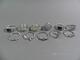 Ringar i silver 10st, strl 59