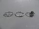 Ringar i silver 10st, strl 54