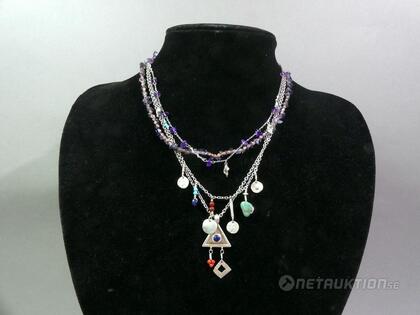 Halsband i silver, 5 st