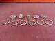 Ringar i silver, 10 st