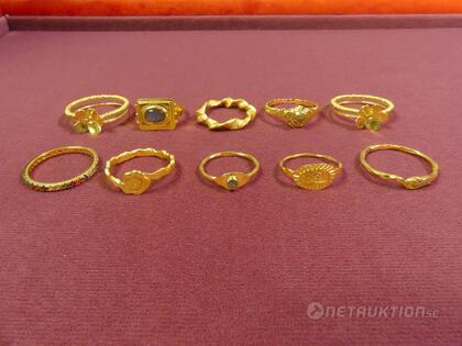 Ringar i silver, 11 st