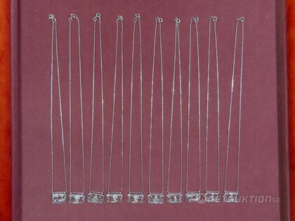 Halsband i silver, 10 st