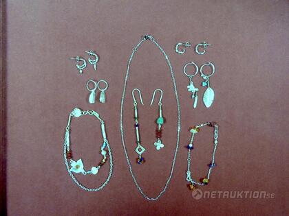 Blandade smycken i silver, 8st Blandade smycken i silver, 8st