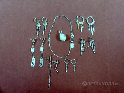 Blandade smycken i silver, 8st Blandade smycken i silver, 8st