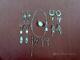 Blandade smycken i silver, 8st