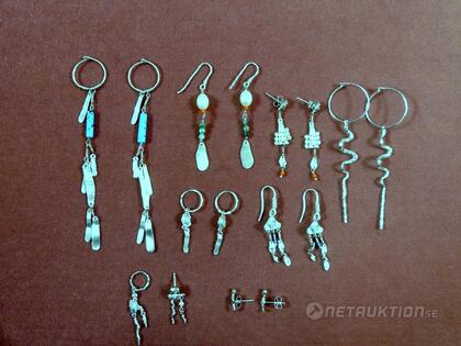 Örhängen i silver, 8 st Örhängen i silver, 8 st