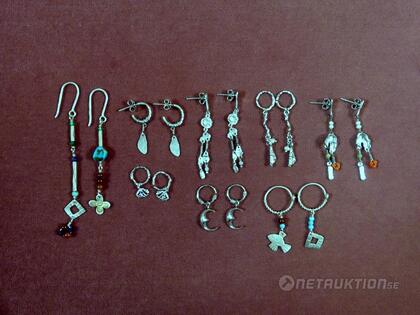 Örhängen i silver, 8 st Örhängen i silver, 8 st