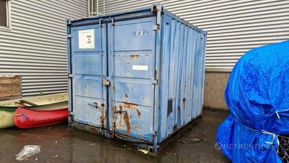 10-fots container med innehåll