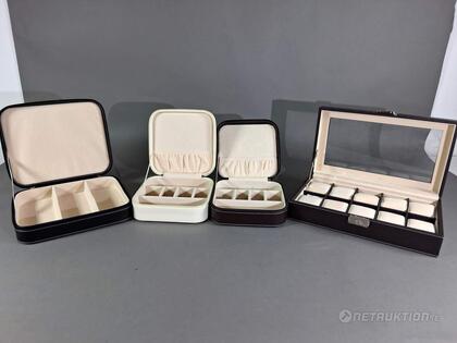 Smyckeskrin, klockförvaring mm