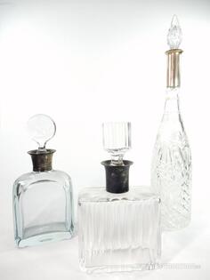 Karaffer, 3st, silvermontering Karaffer, 3st, silvermontering