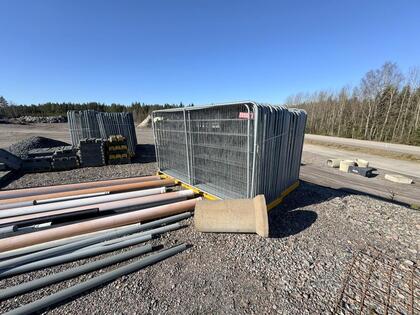 Byggstaket från bla BG-Fix & Demex, tot 497m