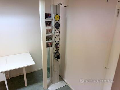 Teststation av CD, butiksdisplay - Lift
