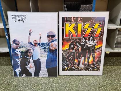 Posters, Metallica och KISS