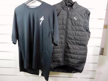 Specialized t-shirt & vindväst, storlek XL Specialized t-shirt & vindväst, storlek XL