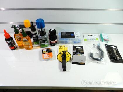 Cykelvårdsprodukter mm, 14 delar