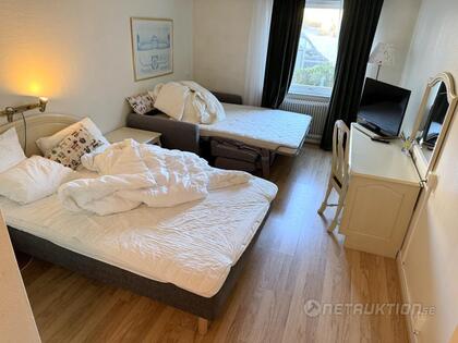 Hotellrumsinredning, 140 säng och bäddsoffa