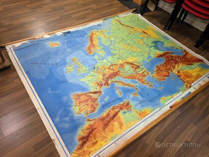 Skolkarta Euorpa 1953