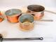 Kastruller i koppar, 5st
