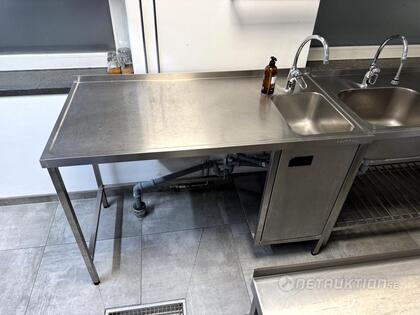 Diskbänk med skåp, 92x140x70cm