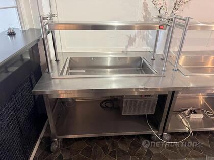 Buffékyldisk i rostfritt 127x100cm