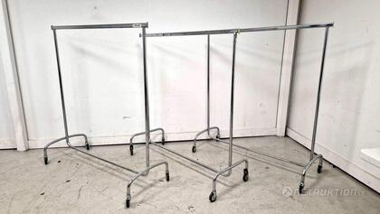 4st hopfällbara klädställningar på hjul