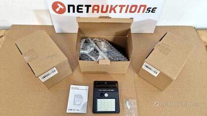 12st Solcell LED-vägglampa med rörelsevakt